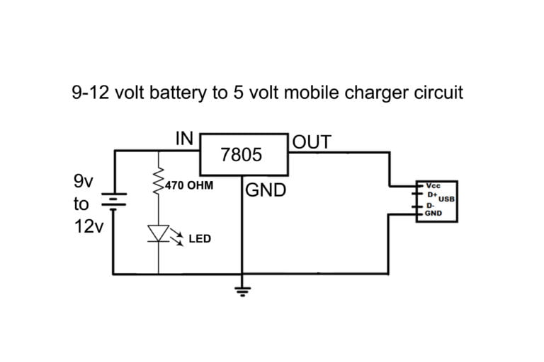 9 volt battery phone charger