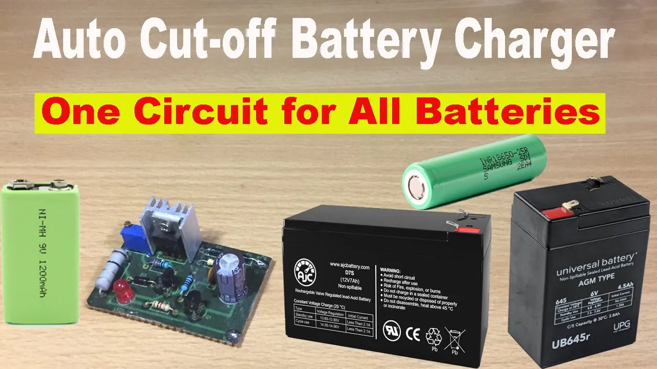 Best Automatic Battery Charger for 6V, 9V, 12V, 24V Battery