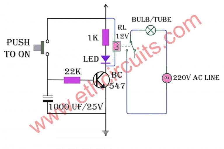 Automatic Stair Lights Easy Circuit Diagram