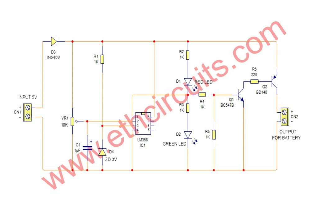 Li Ion Battery Pack Circuit Diagram