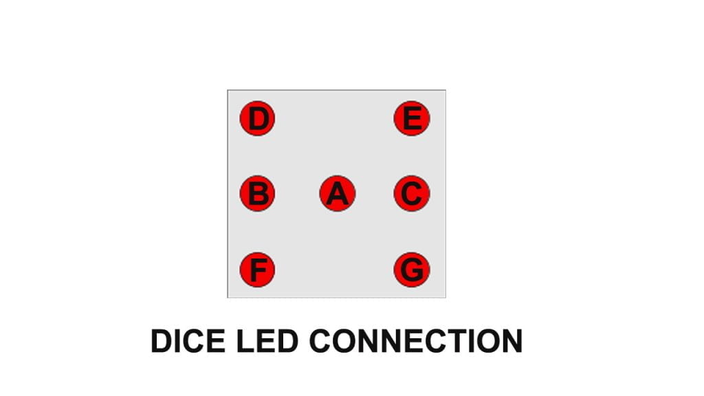 digital dice led connection diagram