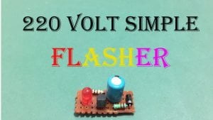 LED Flasher Circuit Direct on 220 Volt AC