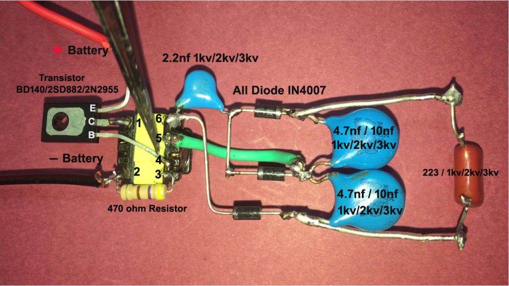electric shock gloves circuit diagram