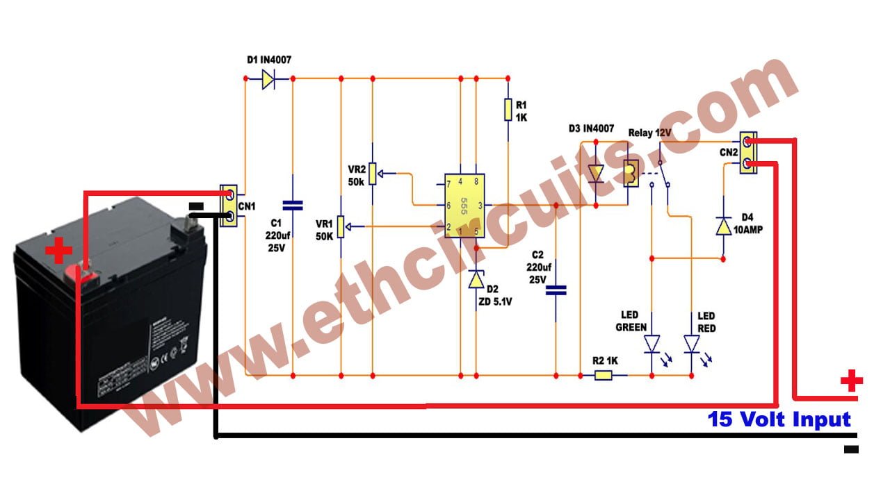 Best Automatic 12v Portable Car Battery Charger Circuit Diagram