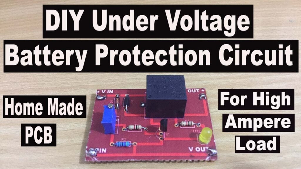 battery under voltage protection circuit diagram