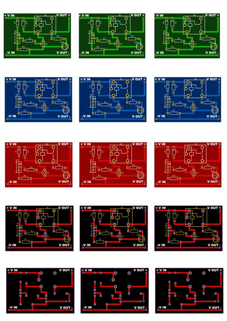 PCB layout for under voltage battery protection circuit 12 volt battery