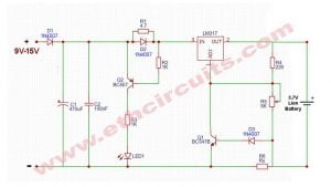 Best 3.7V Li-ion Battery Charger Circuit Diagram With LM317