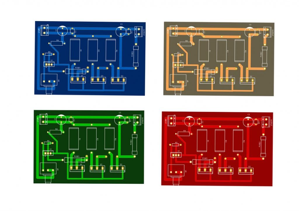 high ampere variable power supply circuit with pcb layout