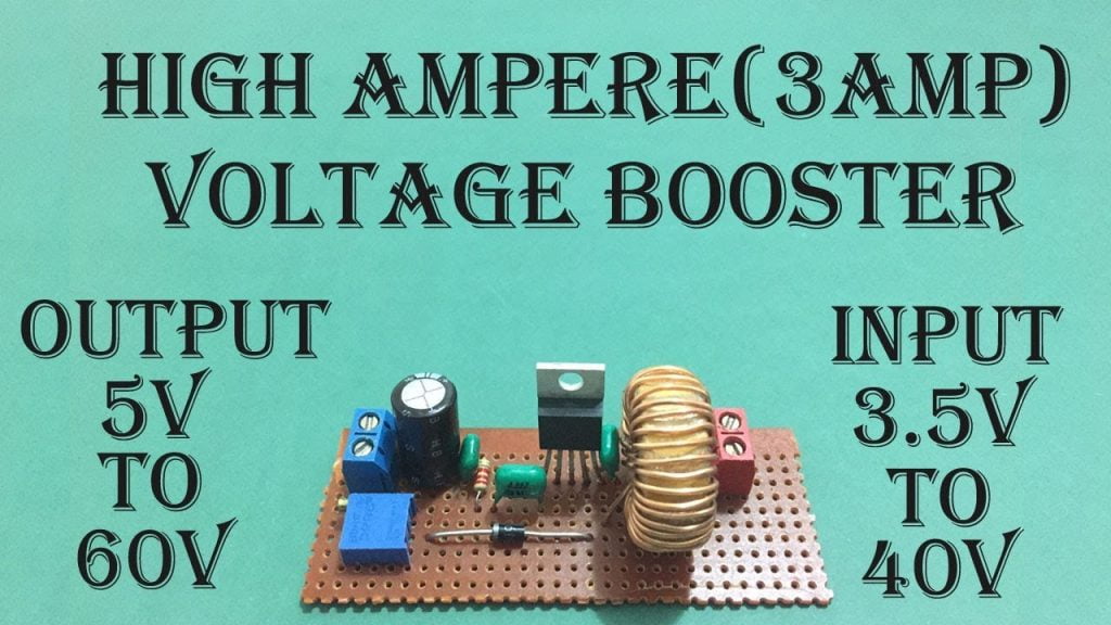 high ampere voltage booster circuit diagram