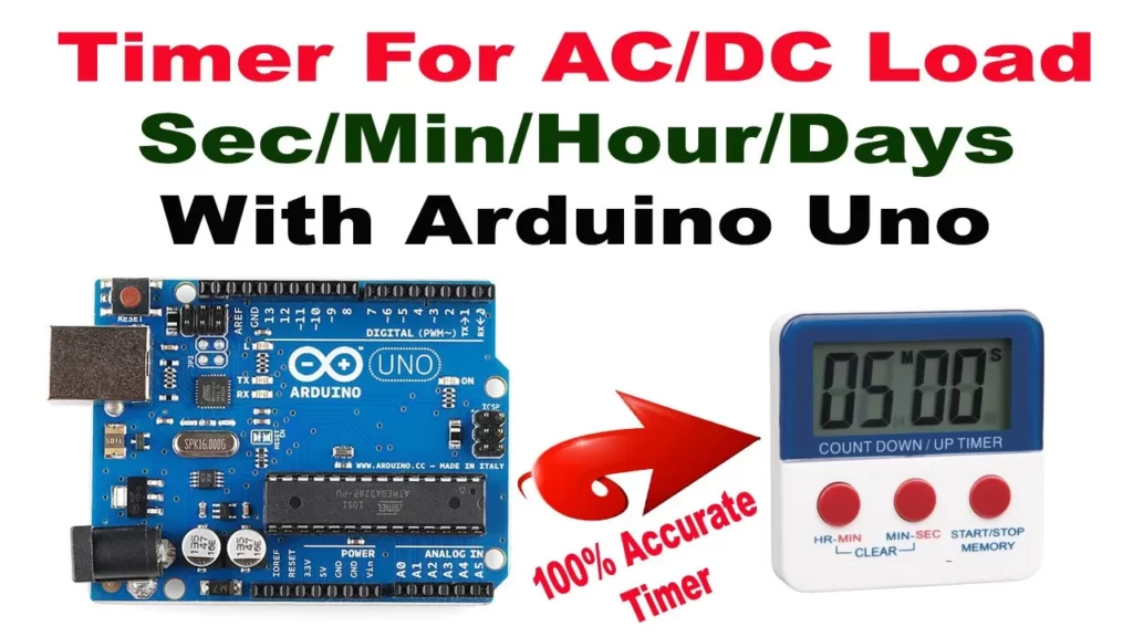 timer with arduino uno with code