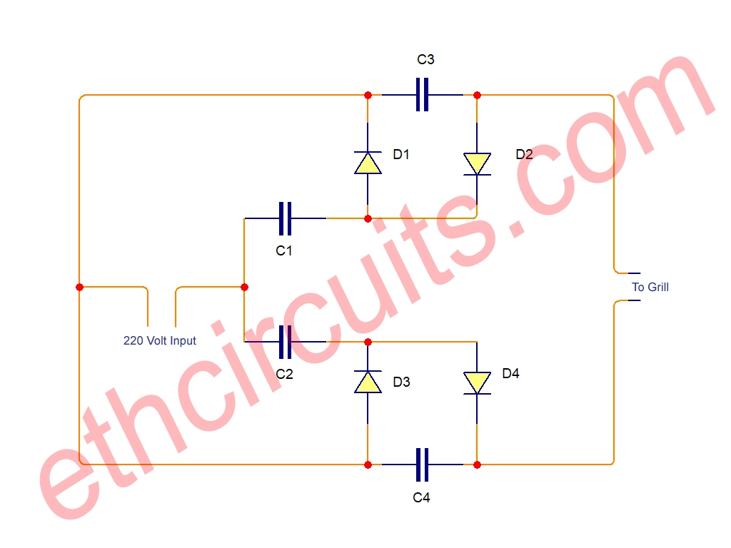 Mosquito Killer Circuit Diagram direct on 220 volt ac